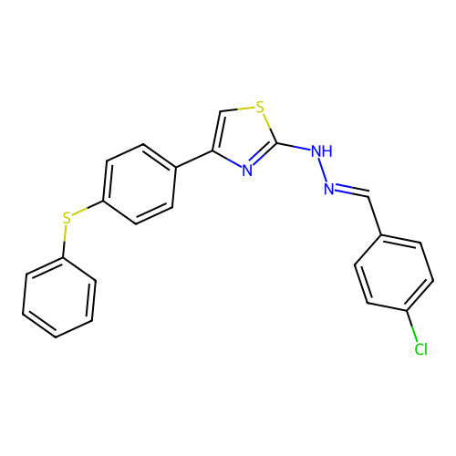 C22H16ClN3S2 structure