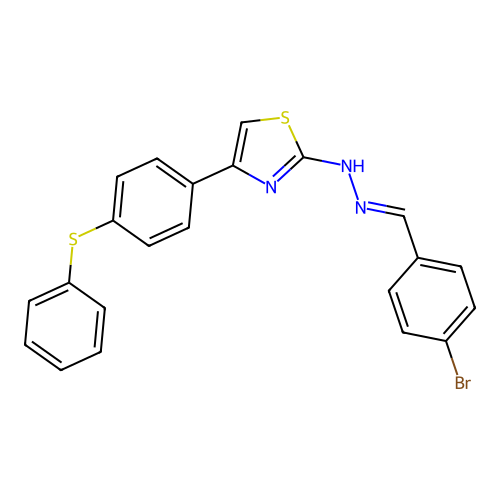 C22H16BrN3S2 structure