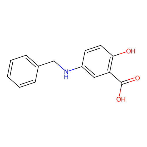 5-Benzylaminosalicylic acid structure
