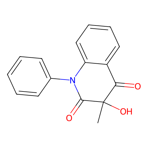 3-hydroxy-3-methyl-1-phenyl-2,4(1H,3H)-quinolinedione structure