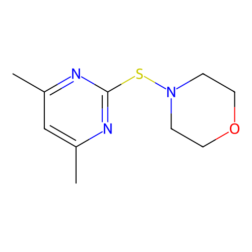 4-[(4,6-Dimethylpyrimidin-2-yl)sulfanyl]morpholine structure