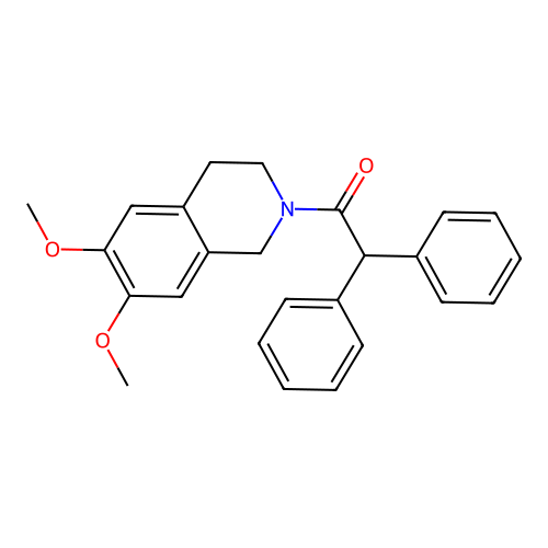 1-(6,7-dimethoxy-3,4-dihydroisoquinolin-2(1H)-yl)-2,2-diphenylethanone structure