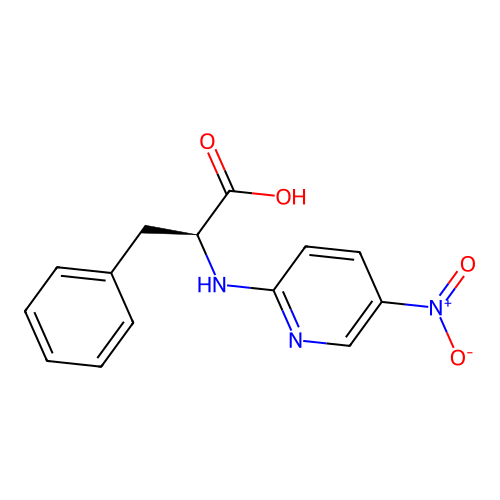 N-(5-nitropyridin-2-yl)-L-phenylalanine structure