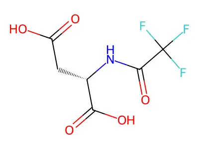 N-(Trifluoroacetyl)-dl-aspartic acid structure
