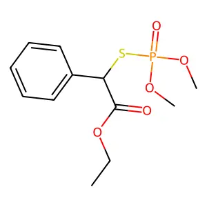 Ethyl alpha-((dimethoxyphosphinyl)thio)benzeneacetate structure