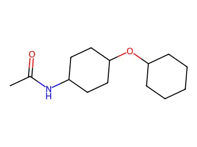 Acetamide, N-(4-(cyclohexyloxy)-1-cyclohexyl)- structure