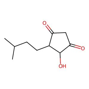 1,3-Cyclopentanedione, 4-hydroxy-5-(3-methylbutyl)- structure