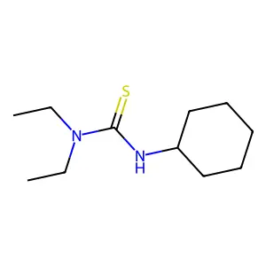 3-Cyclohexyl-1,1-diethylthiourea structure
