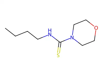 4-Morpholinecarbothioamide, N-butyl- structure