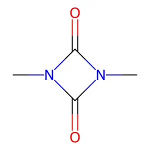 1,3-Dimethyl-1,3-diazetidine-2,4-dione structure