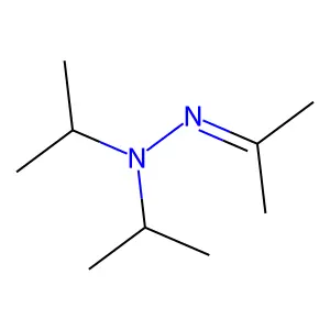Acetone diisopropylhydrazone structure