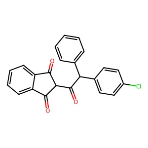 氯鼠酮 structure