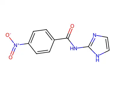 Benzamide, N-(2-imidazolyl)-4-nitro- structure