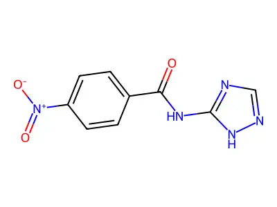 Benzamide, 4-nitro-N-1H-1,2,4-triazol-3-yl- structure