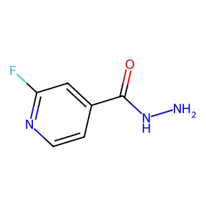 2-Fluoroisonicotinic acid hydrazide structure