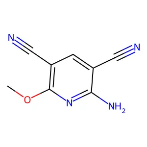 2-Amino-6-methoxypyridine-3,5-dicarbonitrile structure