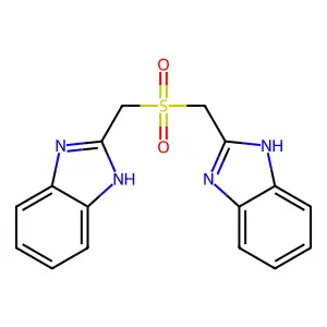 2,2'-(Sulfonyldimethanediyl)bis(1h-benzimidazole) structure