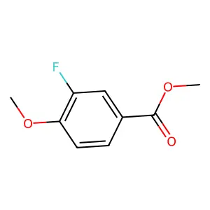 Benzoic acid, 3-fluoro-4-methoxy-, methyl ester structure