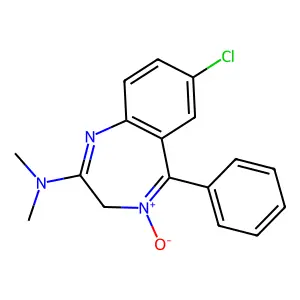 3H-1,4-Benzodiazepine, 7-chloro-2-dimethylamino-5-phenyl-, 4-oxide structure