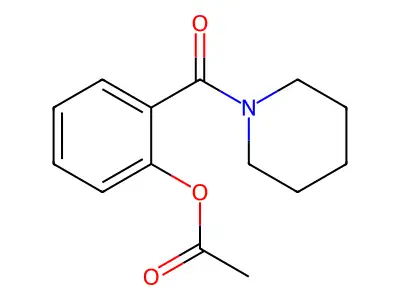Piperidine, 1-[2-(acetyloxy)benzoyl]- structure