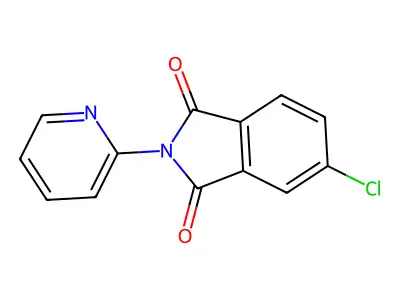 N-(2-pyridyl)-4-chlorophthalimide structure