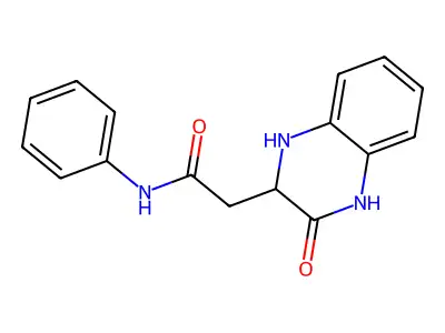 2-(3-Oxo-1,2,3,4-tetrahydroquinoxalin-2-yl)-N-phenylacetamide structure