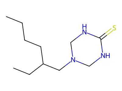 5-(2-Ethylhexyl)-1,3,5-triazinane-2-thione structure