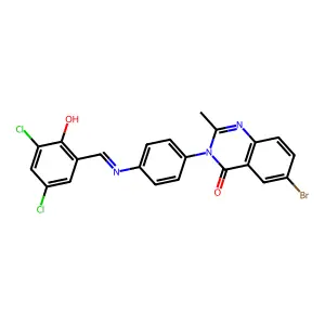 C22H14BrCl2N3O2 structure