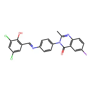 C22H14Cl2IN3O2 structure