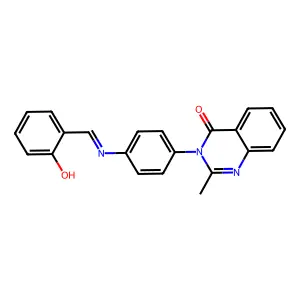3-(4-(((2-Hydroxyphenyl)methylene)amino)phenyl)-2-methyl-4(3H)-quinazolinone structure