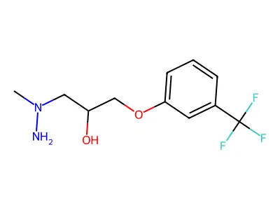 1-(1-Methylhydrazino)-3-[3-(trifluoromethyl)phenoxy]propan-2-ol structure
