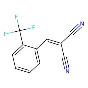 2-[[2-(Trifluoromethyl)phenyl]methylidene]propanedinitrile structure