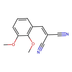 (2,3-二甲氧基亚苄基)丙二腈 structure
