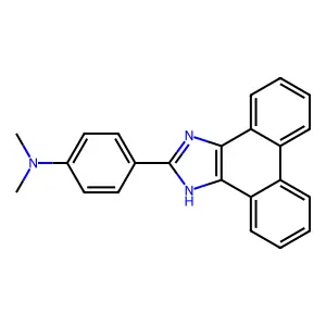 N,N-dimethyl-4-(1H-phenanthro[9,10-d]imidazol-2-yl)aniline structure