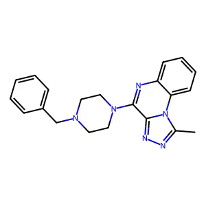 4-(4-Benzylpiperazin-1-yl)-1-methyl-[1,2,4]triazolo[4,3-a]quinoxaline structure