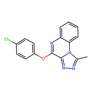 4-(4-Chlorophenoxy)-1-methyl-[1,2,4]triazolo[4,3-a]quinoxaline structure