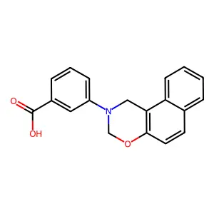 3-(1H-naphtho[1,2-e][1,3]oxazin-2(3H)-yl)benzoic acid structure
