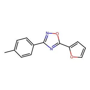 5-(Furan-2-yl)-3-(4-methylphenyl)-1,2,4-oxadiazole structure