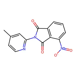 2-(4-Methylpyridin-2-yl)-4-nitroisoindole-1,3-dione structure