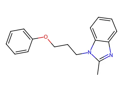 2-methyl-1-(3-phenoxypropyl)-1H-benzo[d]imidazole structure