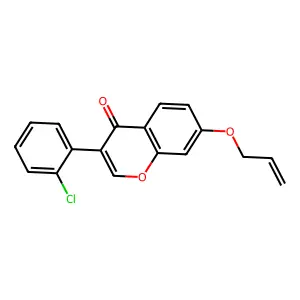 3-(2-Chlorophenyl)-7-prop-2-enoxychromen-4-one structure