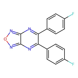 5,6-Bis(4-fluorophenyl)-[1,2,5]oxadiazolo[3,4-b]pyrazine structure