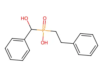 Phosphinic acid, (hydroxyphenylmethyl)(2-phenylethyl)- structure