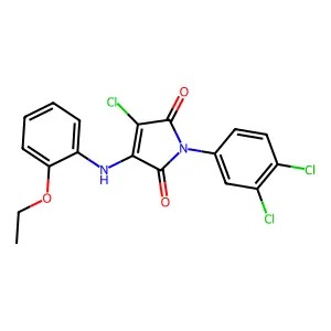 3-Chloro-1-(3,4-dichlorophenyl)-4-(2-ethoxyanilino)pyrrole-2,5-dione structure