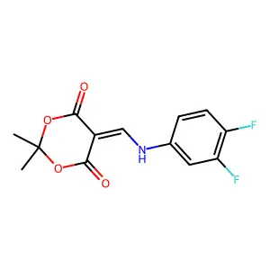 5-(((3,4-Difluorophenyl)amino)methylene)-2,2-dimethyl-1,3-dioxane-4,6-dione structure