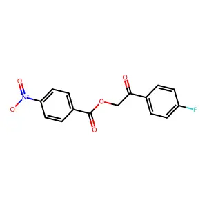 2-(4-Fluorophenyl)-2-oxoethyl 4-nitrobenzoate structure