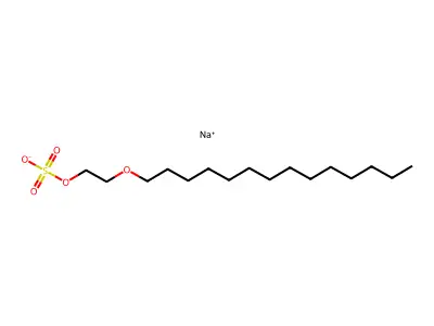 Sodium;1-ethoxytetradecane;sulfuric acid structure