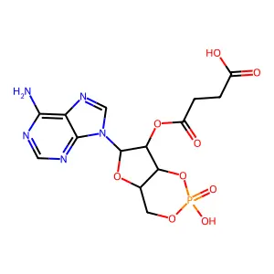 2'-O-Monosuccinyladenosine 3':5'-cyclic monophosphate structure