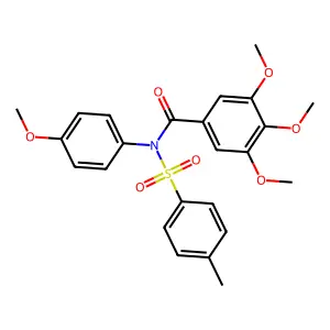 3,4,5-trimethoxy-N-(4-methoxyphenyl)-N-[(4-methylphenyl)sulfonyl]benzamide structure