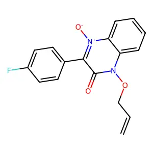 3-(4-Fluorophenyl)-4-oxido-1-prop-2-enoxyquinoxalin-4-ium-2-one structure